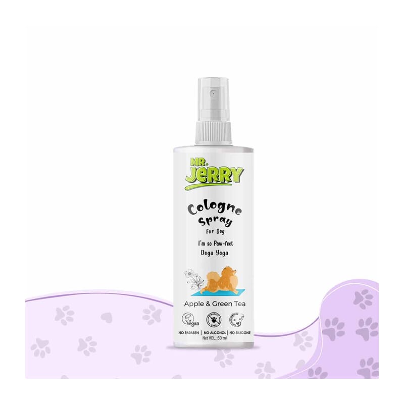 Mr . Jerry Apple & Green Tea Cologne Spray for Dogs, 60ml - Wagr Petcare