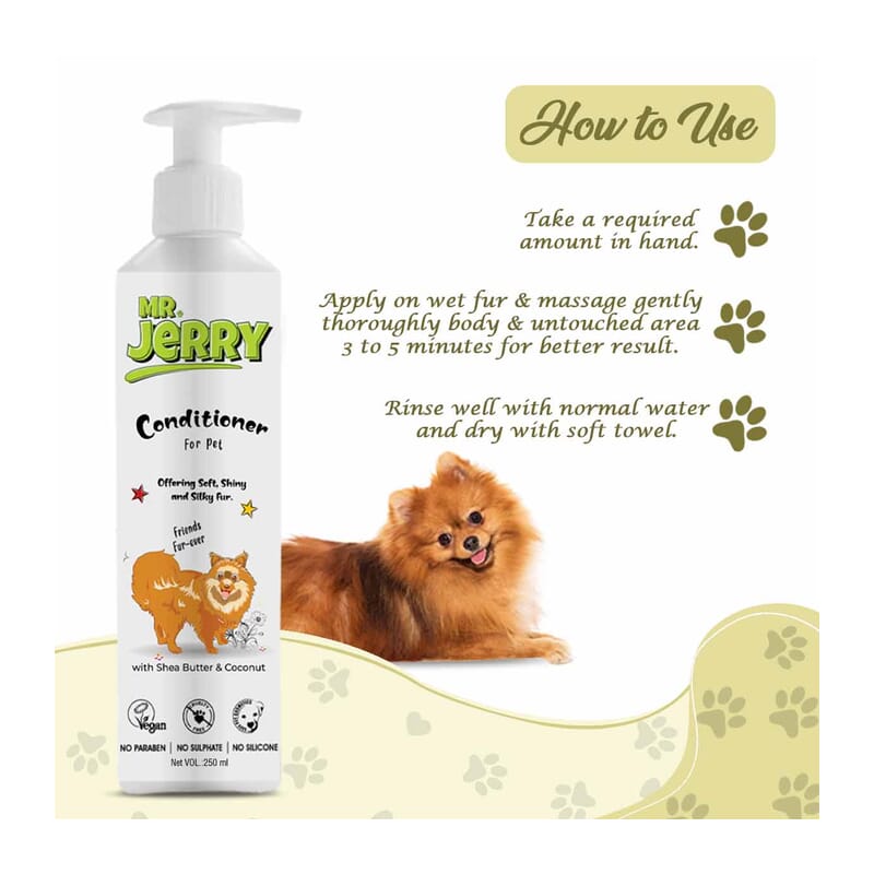 Mr . Jerry Hair Softening & Nourishing Cream Lavender with Aloevera, 200gm - Wagr Petcare