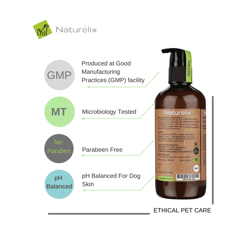 Naturelix Detox Bath Dog Shampoo & Natural Conditioner, 300ml - Wagr - The Smart Petcare Platform