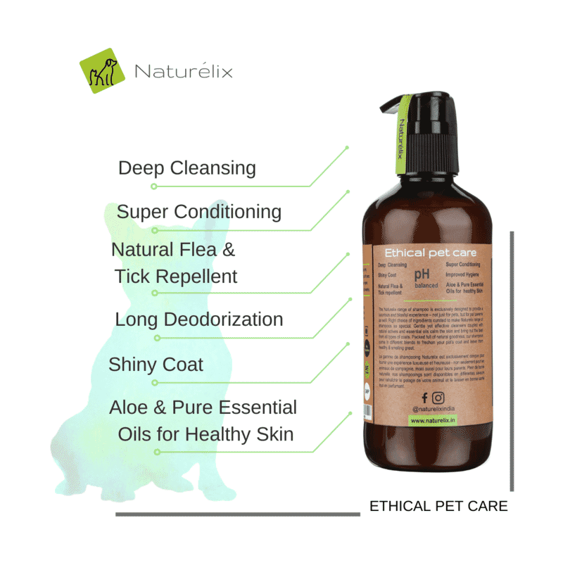 Naturelix Detox Bath Dog Shampoo & Natural Conditioner, 300ml - Wagr - The Smart Petcare Platform