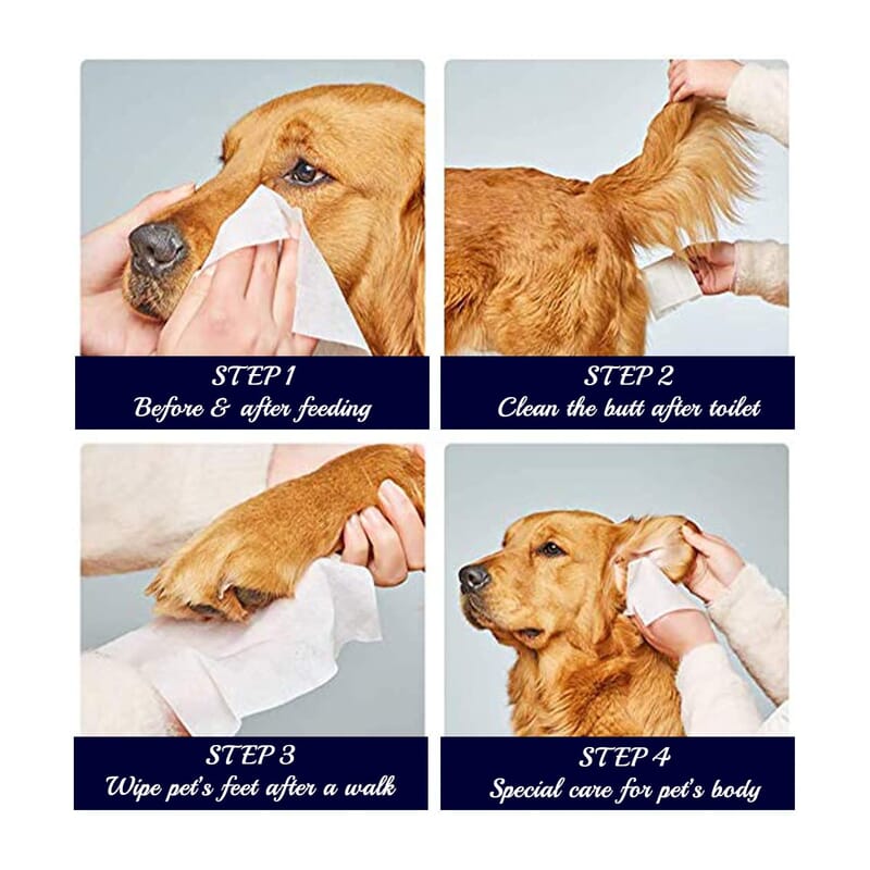 Pet Clean Pet Grooming Wipes Pouch - Wagr Petcare