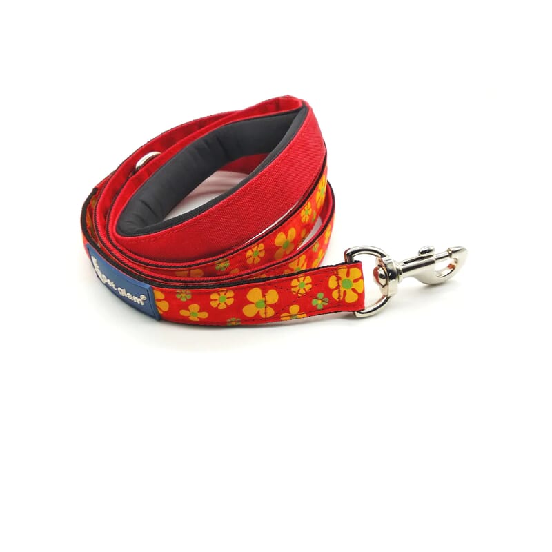Pet Glam-floral Dog Leash For Large Dogs , Lily - For Big Dogs with Padded Handle - Wagr - The Smart Petcare Platform