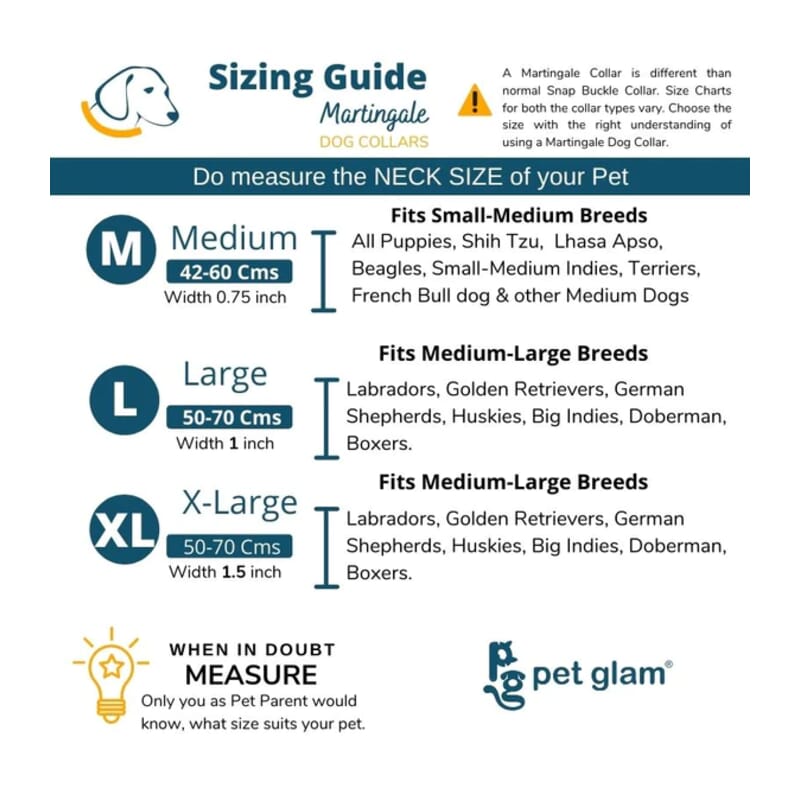 Pet Glam Martingale Dog Collar, Riley - Wagr - The Smart Petcare Platform