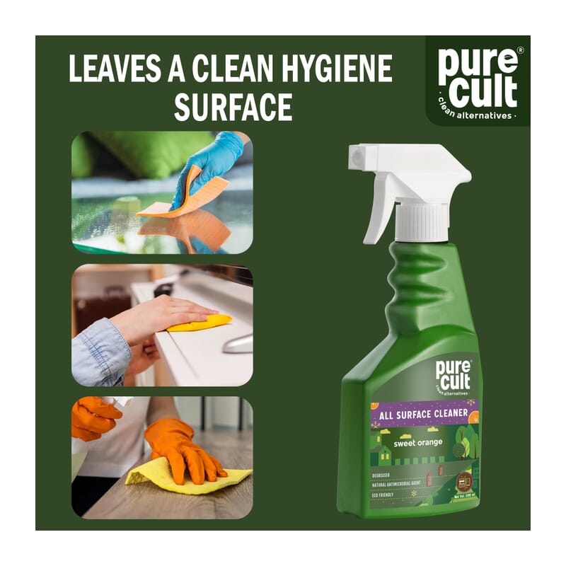 Purecult Eco-friendly All Surface Cleaner Sweet Orange (500ml) - Wagr Petcare