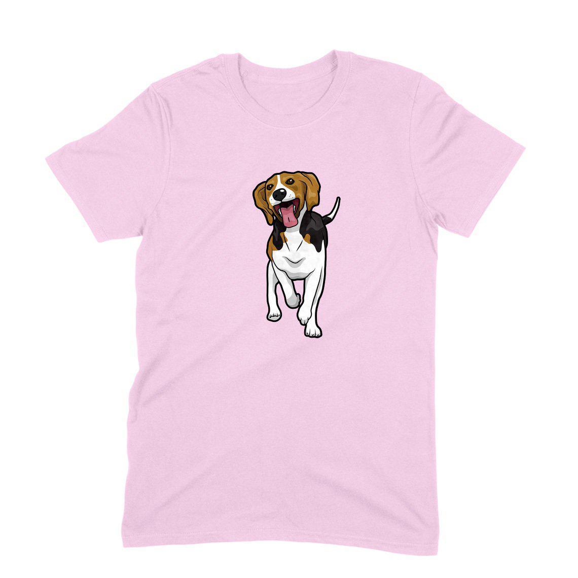 Round Neck T-Shirt (Men) - Fun Loving Beagle - Wagr - The Smart Petcare Platform