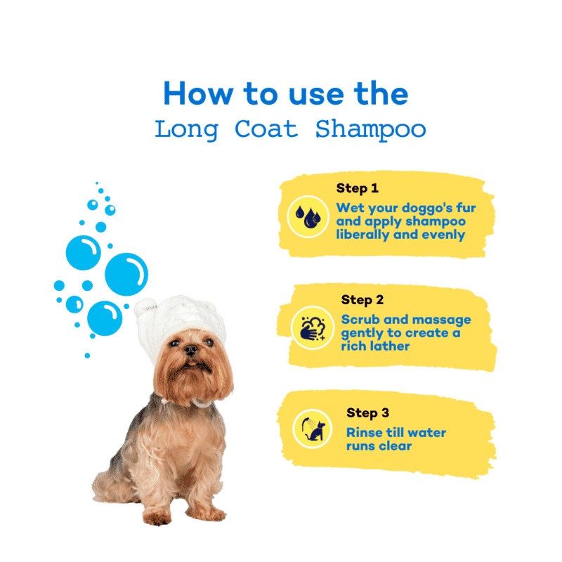 The Good Paws Ruffunzel Long Coat Detangle & Shine Dog Shampoo with Green Tea & Aloe - Muskmelon 250ml - Wagr Petcare