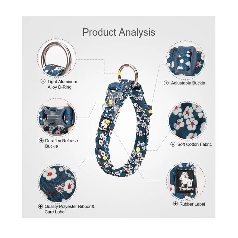 Truelove Floral Collar for Dogs - Wagr Petcare