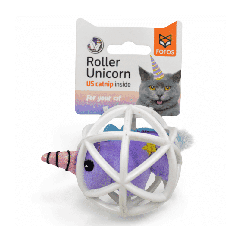 Fofos Unicorn in a Cage Cat Toy