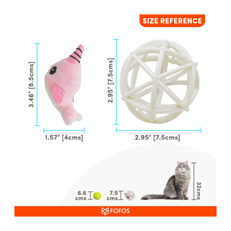 Fofos Unicorn in a Cage Cat Toy