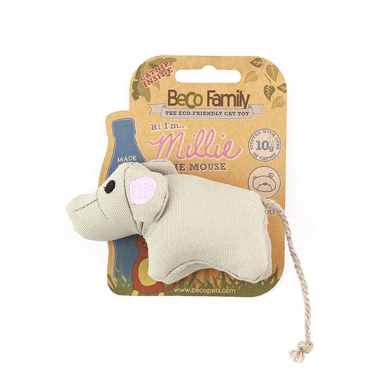Beco Cat Nip Toy For Cat, Mouse, Grey - Wagr - The Smart Petcare Platform