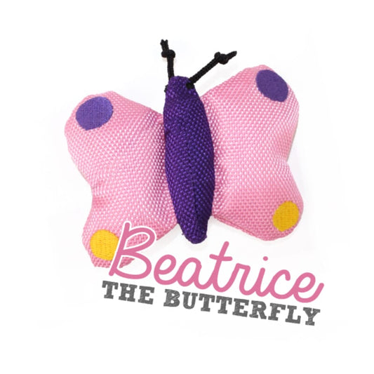 Beco Cat Nip Wand Toy for Cat, Butterfly, Pink - Wagr - The Smart Petcare Platform
