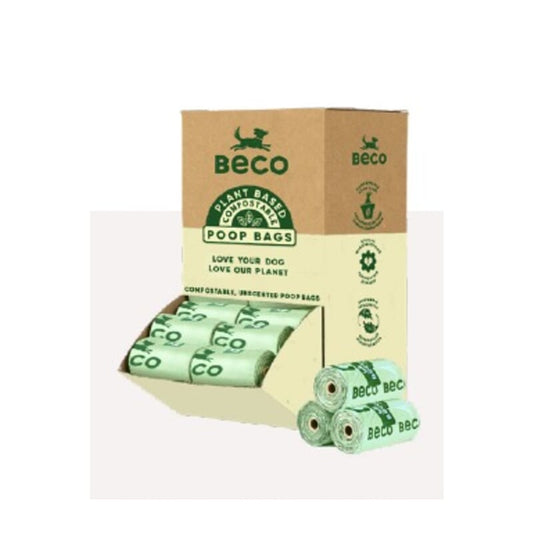 Beco Compostable Poop Bags CounterTop Display , Rolls(15*56) - Wagr - The Smart Petcare Platform