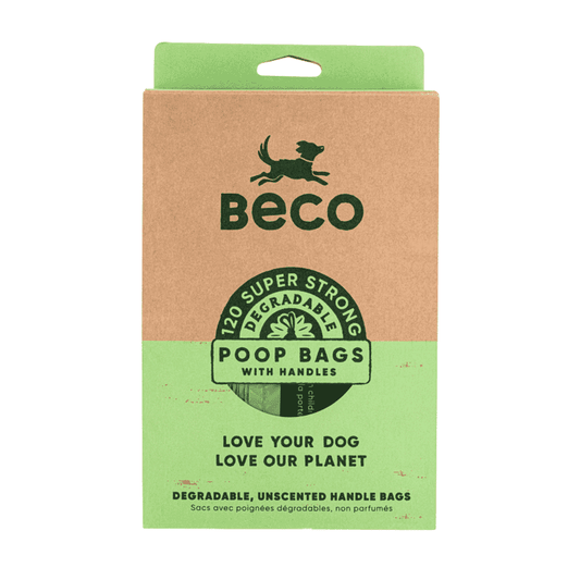 Beco Degradable Poop Bags, Standard 120 , Rolls( 8*60), Unscented - Wagr - The Smart Petcare Platform