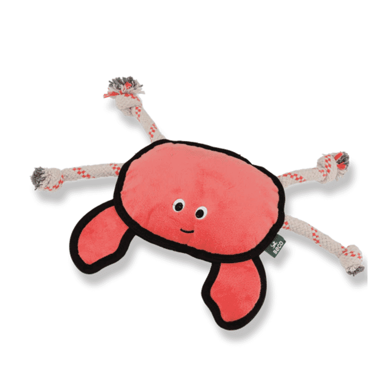 Beco Dual Material Crab Toy for Dogs - Wagr - The Smart Petcare Platform
