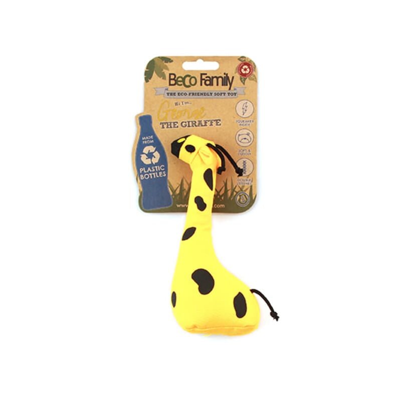 Beco George The Giraffe Soft Toy with Squeeker for Dogs - Yellow - Wagr - The Smart Petcare Platform