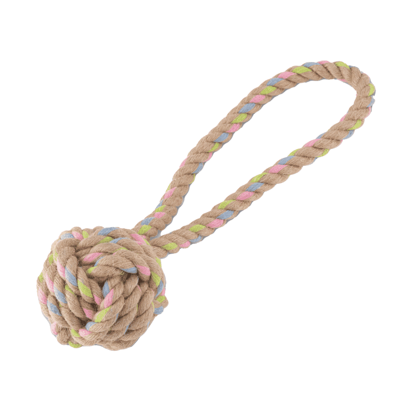 Beco Hemp Rope Ball on Loop Toy for Dogs - Wagr - The Smart Petcare Platform