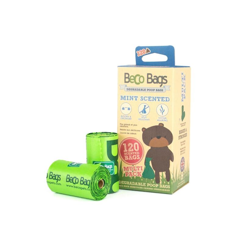 Beco Mint Scented Poop Bags 120 Rolls (8*15) - Wagr - The Smart Petcare Platform