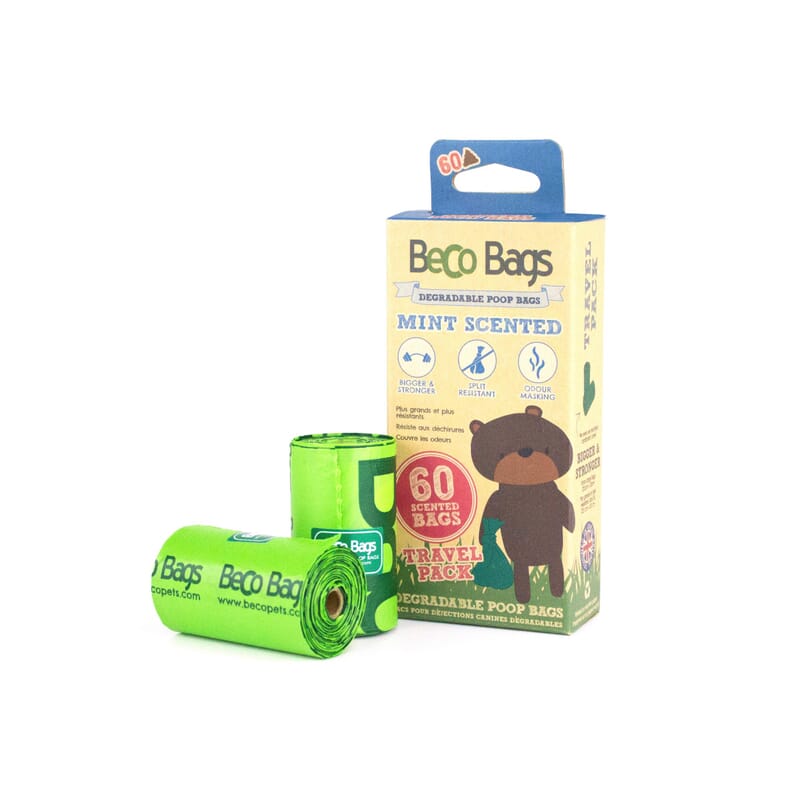 Beco Mint Scented Poop Bags 60 Rolls (4*15) - Wagr - The Smart Petcare Platform
