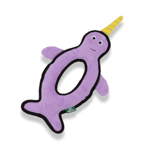 Beco Rough and Tough Narwhal Toy for Dogs - Wagr - The Smart Petcare Platform