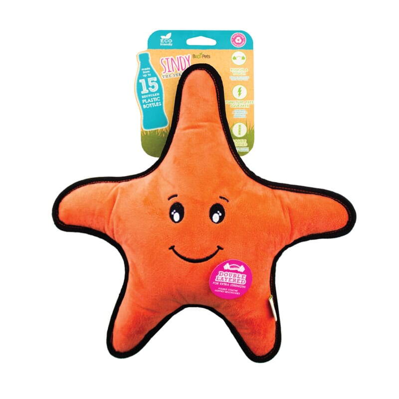 Beco Rough and Tough Star Fish Toy for Dogs - Wagr - The Smart Petcare Platform