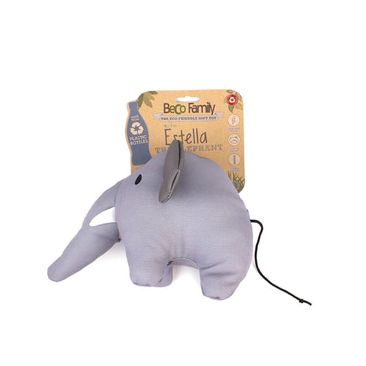 Beco Soft Estella The Elephant Toy with Squeeker for Dogs - Grey - Wagr - The Smart Petcare Platform