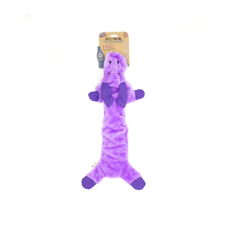 Beco Stuffing Free Moose Toy for Dogs - Purple - Wagr - The Smart Petcare Platform