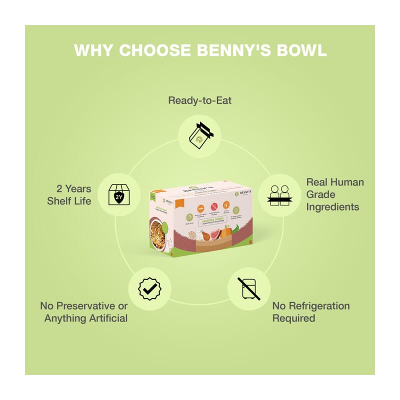 Benny's Bowl Delicious Fresh Dog Food - Assorted Combo - Wagr - The Smart Petcare Platform