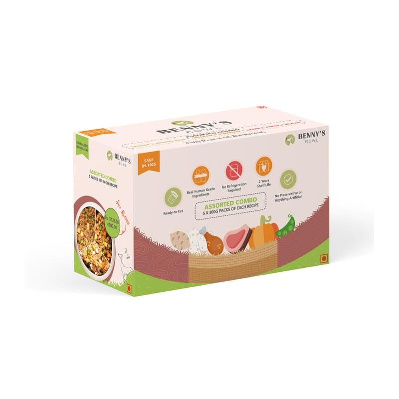Benny's Bowl Delicious Fresh Dog Food - Assorted Combo - Wagr - The Smart Petcare Platform
