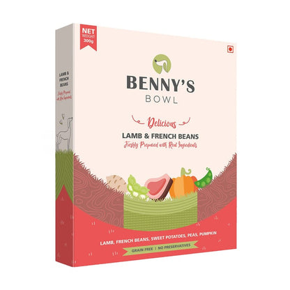 Benny's Bowl Delicious Fresh Dog Food - Lamb and French Beans - Wagr - The Smart Petcare Platform