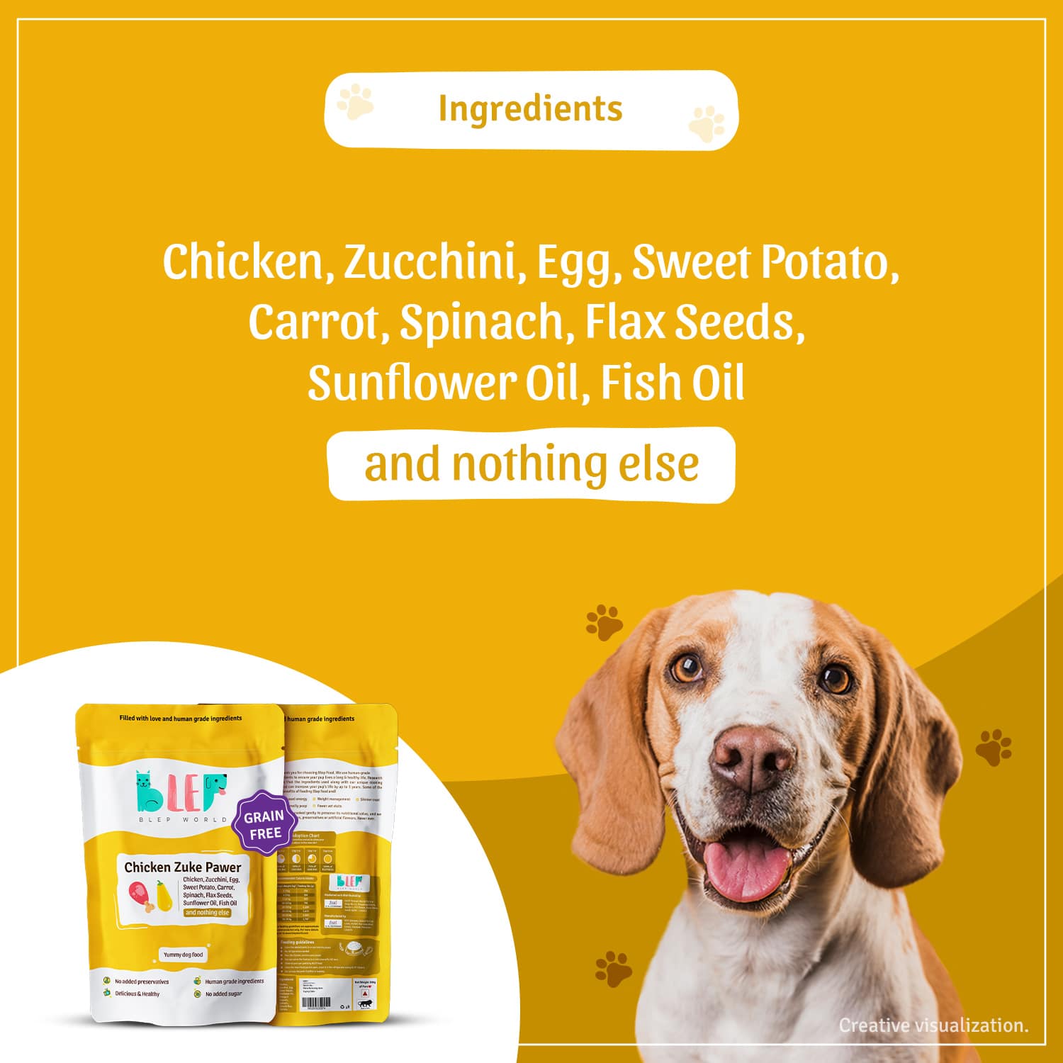 BLEP Chicken Zuke Pawer for Dogs - Wagr Petcare