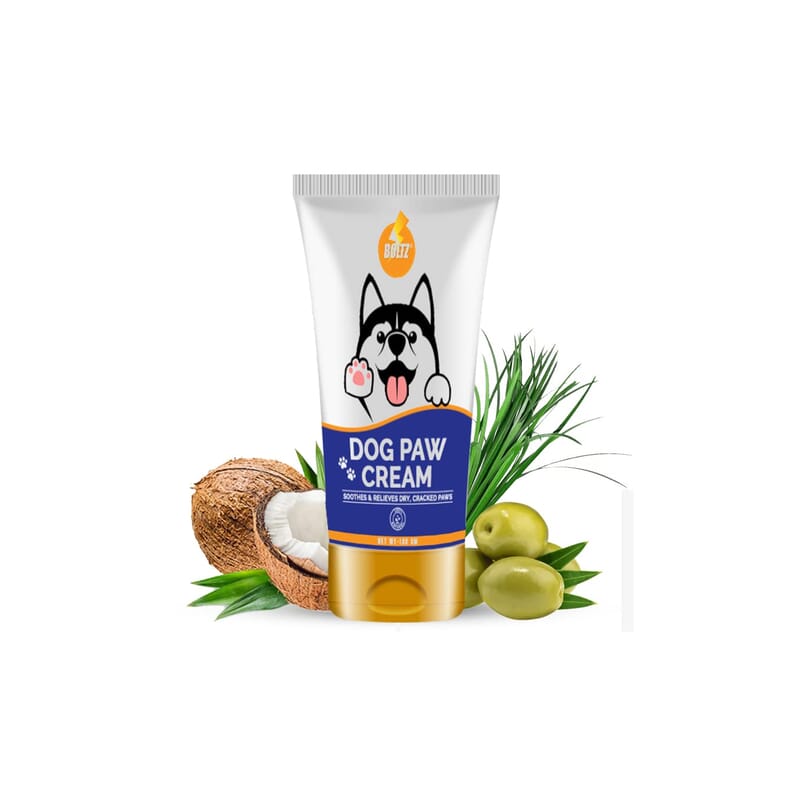 Boltz Dog Paw Cream for Cracked and Chapped Paws - Natural Moisturizer, Small, 100gram - Wagr - The Smart Petcare Platform