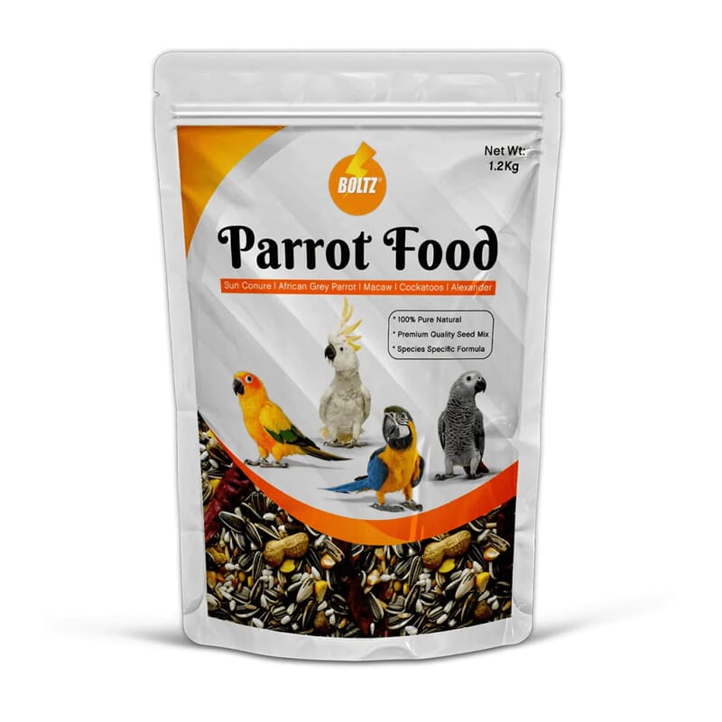 Boltz Parrot Food for Big Parrot,African Grey Parrot, Sun 1.2kg - Wagr - The Smart Petcare Platform