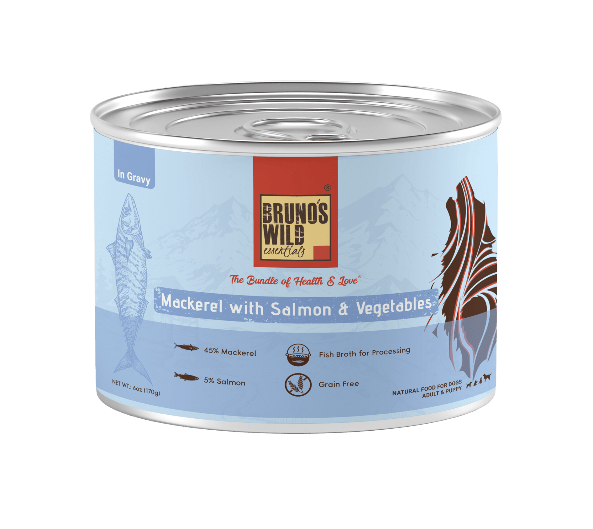 Bruno's Wild Essentials - Assorted Pack of 4 Dog Wet Food Cans - Wagr Petcare