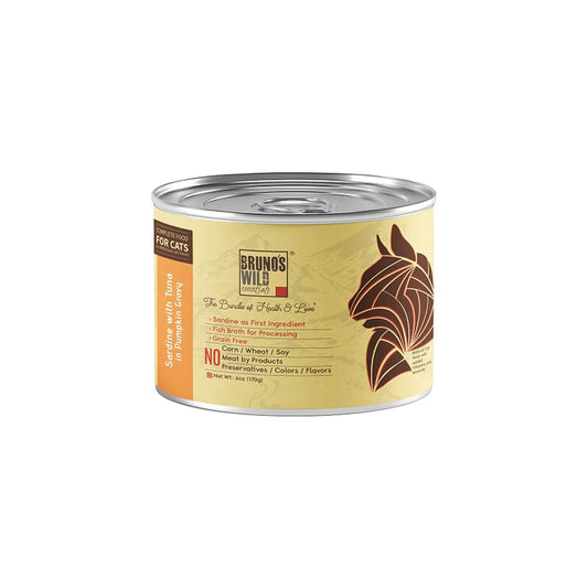Bruno's Wild Essentials - Sardine with Tuna in Pumpkin Cat Wet Food - Wagr Petcare