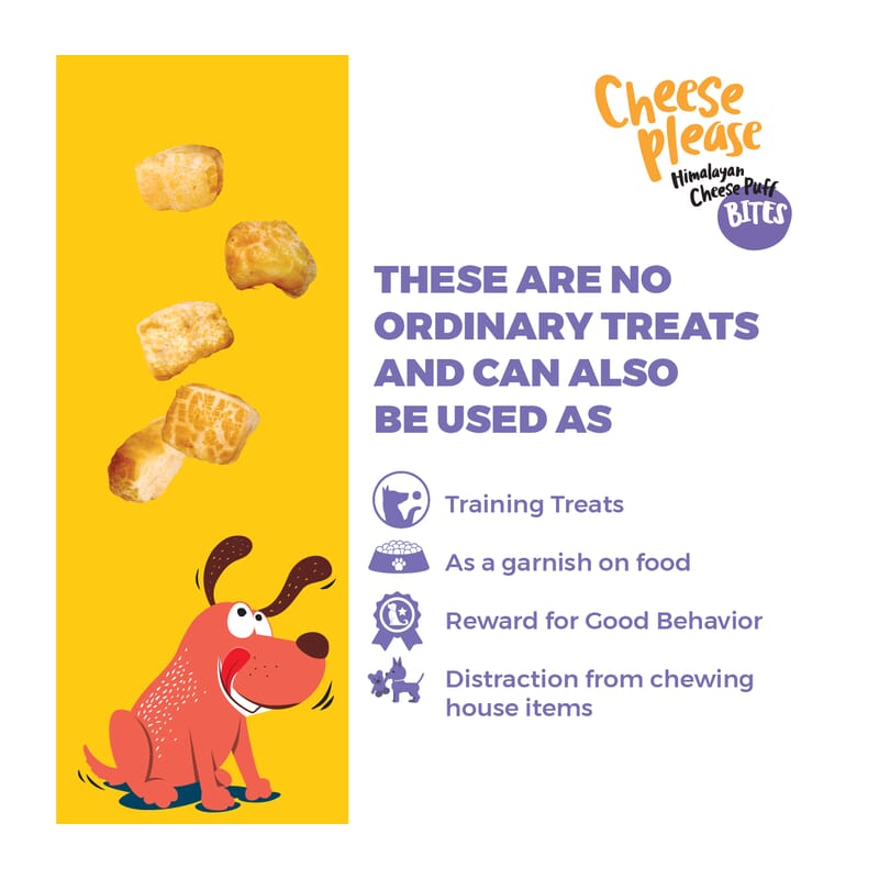 Captain Zack Cheese Please Himalayan Crunchy Cheese Puff Bites 70gm - Wagr - The Smart Petcare Platform