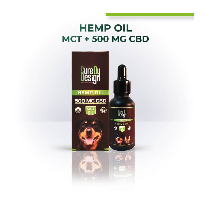 Cure By Design Hemp Oil with 500mg CBD (MCT) - Wagr - The Smart Petcare Platform