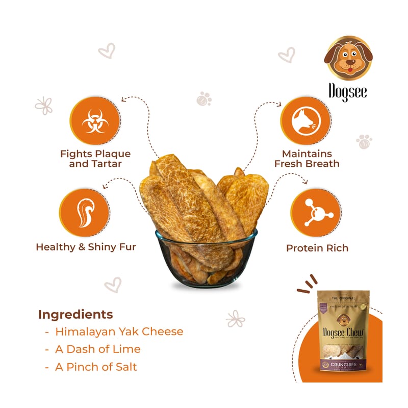 Dogsee Chew Crunchies- 70g - Wagr - The Smart Petcare Platform