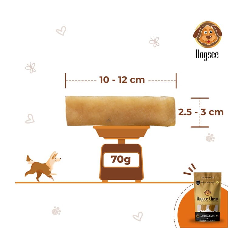 Dogsee Chew Medium Bars- 140g - Wagr - The Smart Petcare Platform