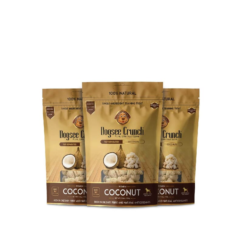 Dogsee Crunch Coconut- 150g - Wagr - The Smart Petcare Platform