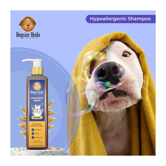 Dogsee Veda Hypoallergenic Shampoo Oatmeal, Shampoo for Dogs - Wagr - The Smart Petcare Platform