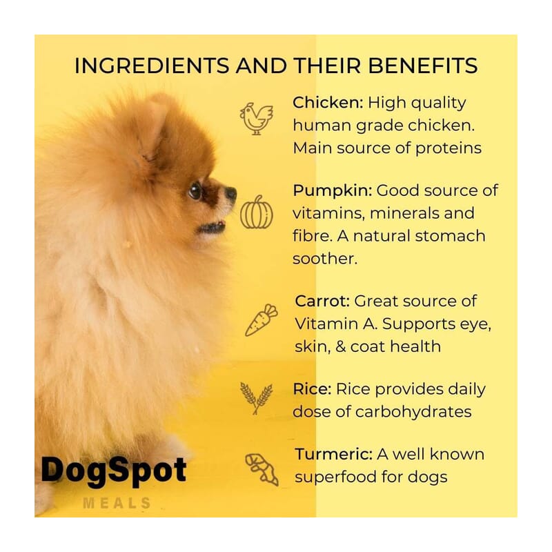 DogSpot Meals Chicken Gravy with Goodness of Curcumin for Extra Large, 500 gm - Wagr - The Smart Petcare Platform