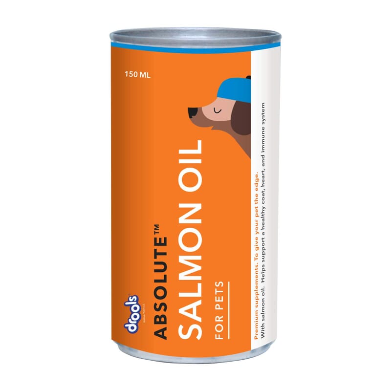 Drools Absolute Salmon Oil Syrup, Dog Supplement 150ml - Wagr - The Smart Petcare Platform