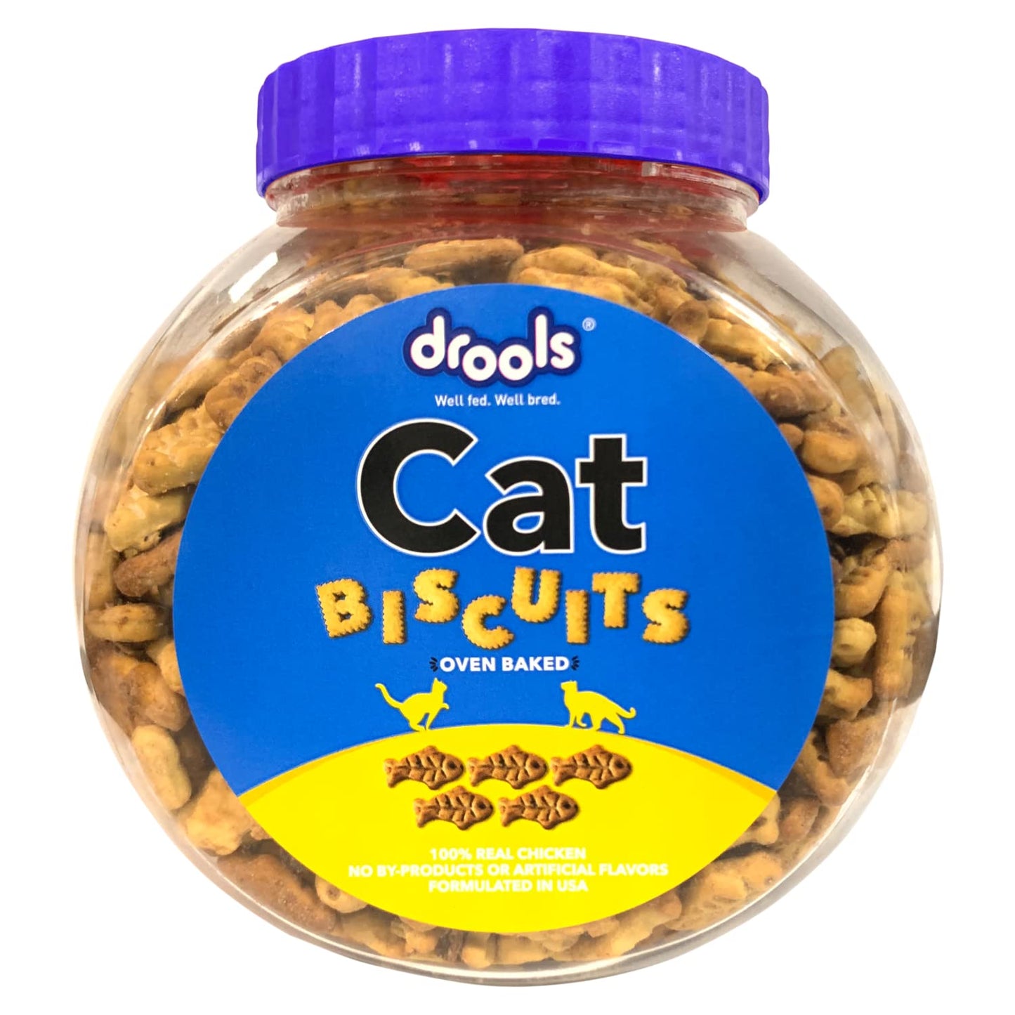 Drools Cat Biscuit Chicken Cat Treat (400 g) - Wagr - The Smart Petcare Platform