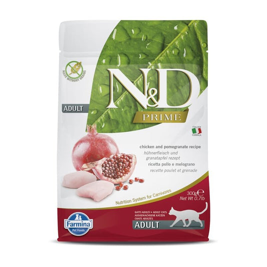 FARMINA N&D Prime - Chicken & Pomegranate -Cat Dry Food - Adult - Wagr - The Smart Petcare Platform