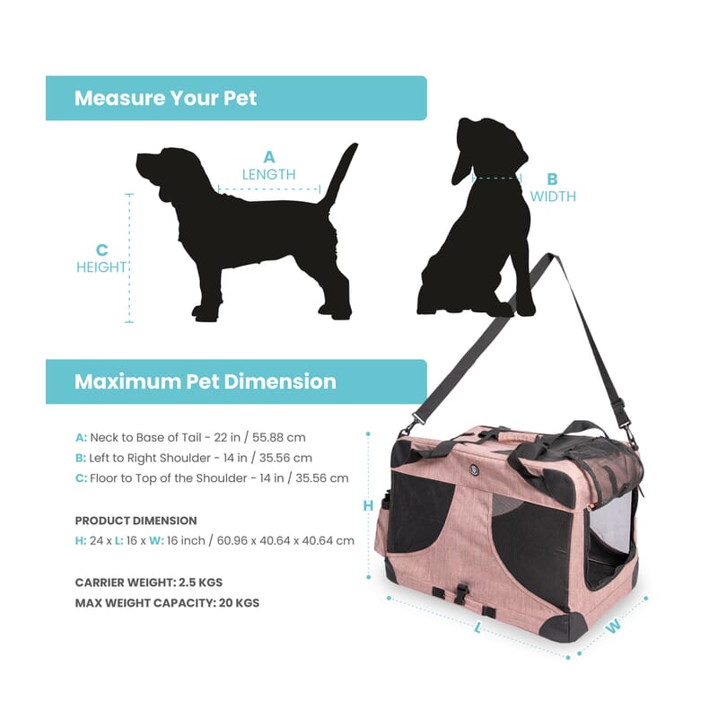 Fofos Comfort Premium Outdoor Pet Carrier - Wagr Petcare