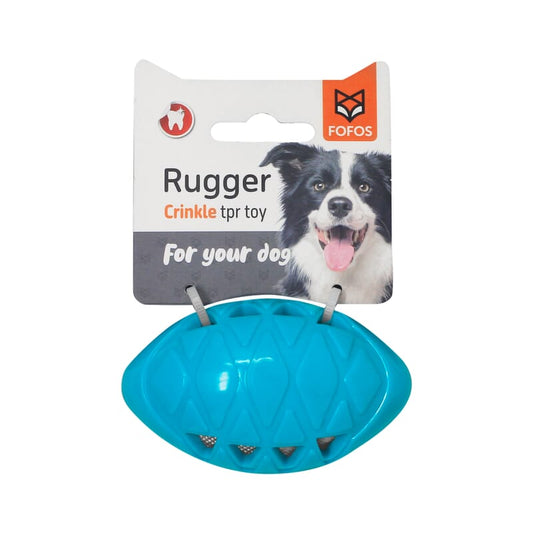 Fofos Crunch Football Dog Toy - Wagr Petcare