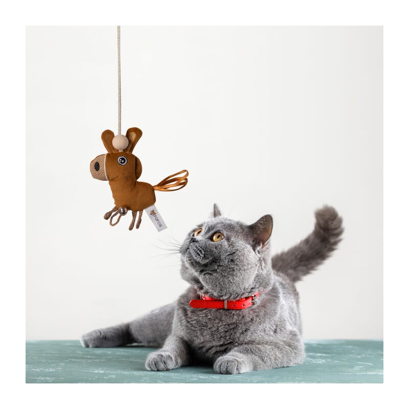Fofos Donkey Cat Wand Toy - Wagr Petcare
