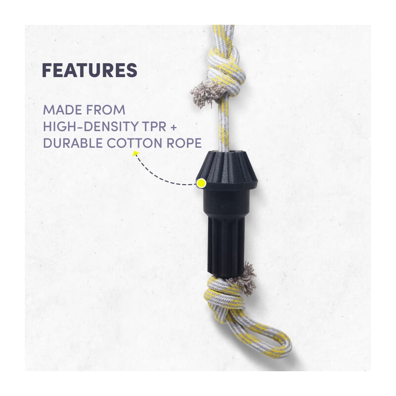 Fofos Driveshaft Dog Chew Rope Toy - Wagr Petcare