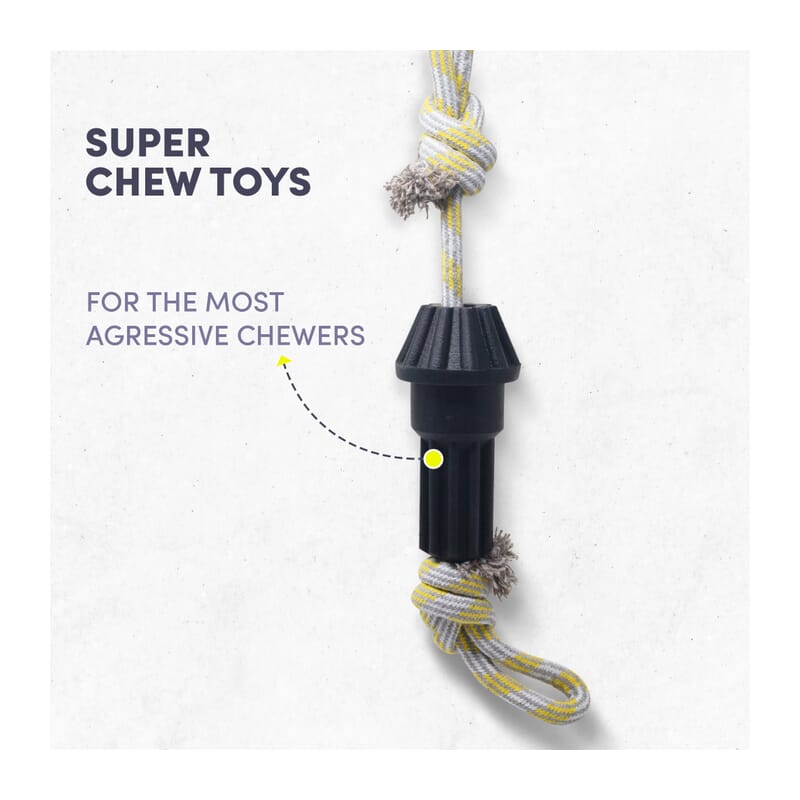 Fofos Driveshaft Dog Chew Rope Toy - Wagr Petcare