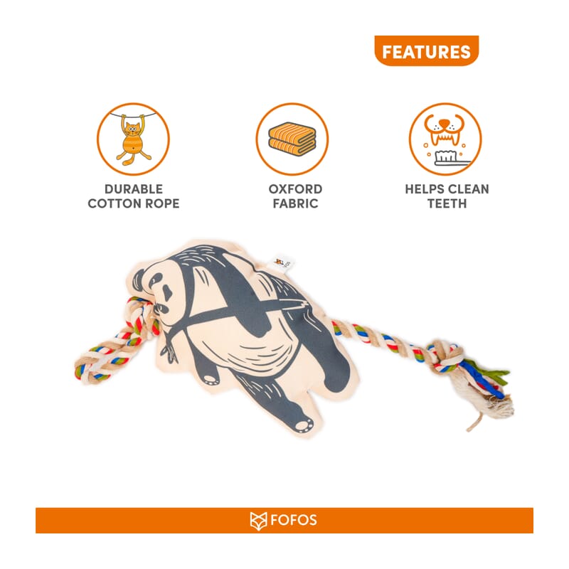 Fofos Flossy Rope DogToy - Wagr Petcare